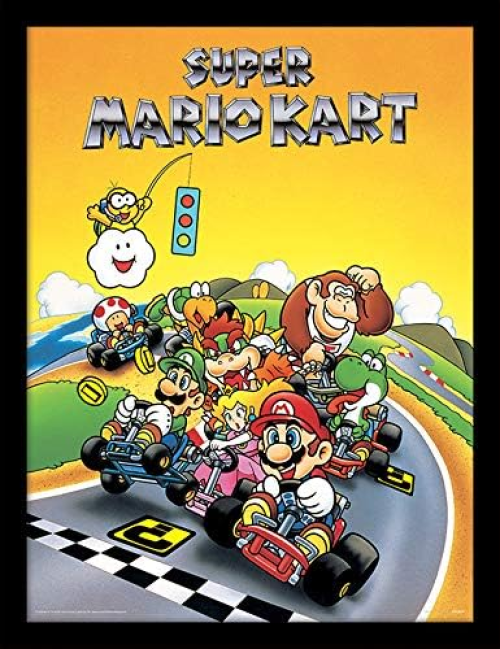 Super Mario Kart Retro 30 X 40cm