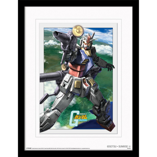 Gundam Taking The Shot 30 X 40cm Digital Mounted Framed