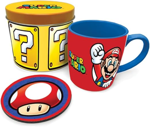 Super Mario Lets A Go Mug Tin Set