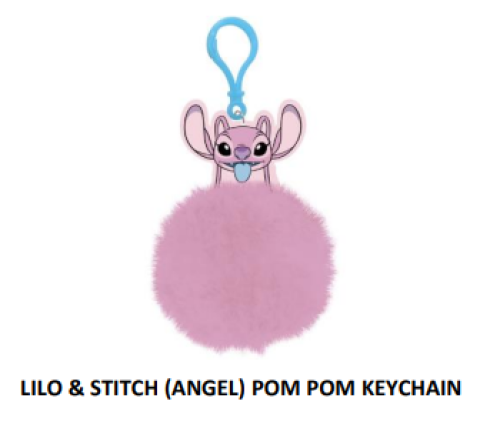 سلسلة المفاتيح Lilo & Stitch Angel Pom Pom