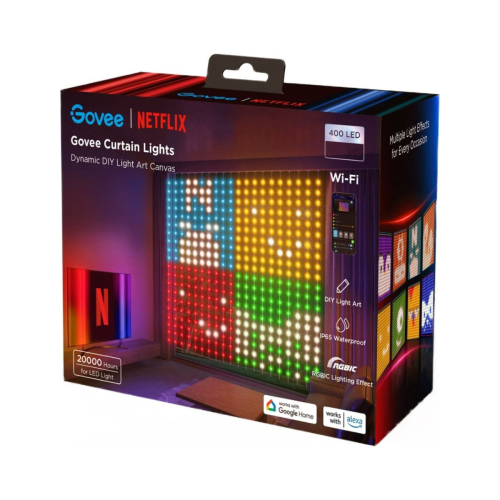 Govee Netflix RGBIC Indoor Curtain Lights 400 LED