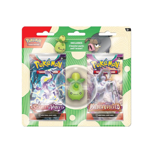 Pokemon Back to School Eraser Blister Trading Card Pack