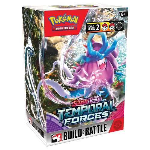 Pokemon TCG : Scarlet Violet- SV05 Temporal Forces Build & Battle Box