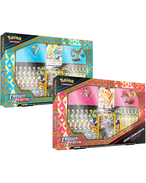 Pokemon TCG: Crown Zenith Shiny Zacian/Zamazenta Figure Box (1 Random Pc)