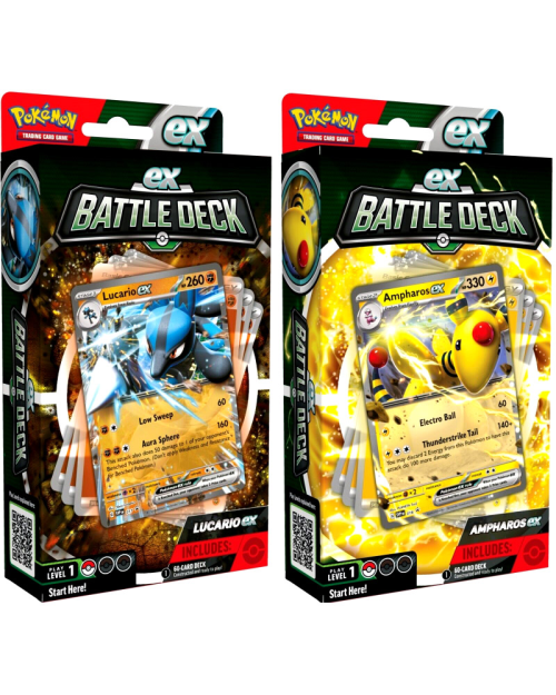 Pokemon TCG: Pokemon ex Battle Deck - Lucario / Ampharoas (1 Random Pc)