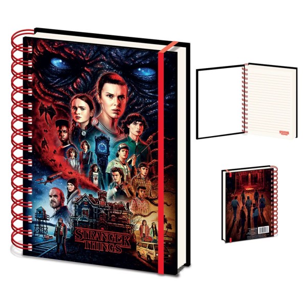 Pyramid Stranger Things 4 Vecna A5 3d Notebook