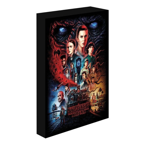 Pyramid Stranger Things Light Up Canvas 30x40