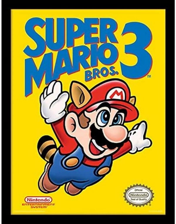 Super Mario Bros. 3 Nes Cover 30 X 40cm