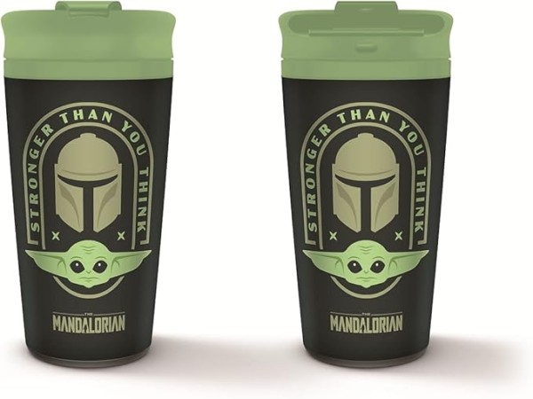 Pyramid Sw: The Mandalorian(Stronger Than You Think)Metal Travel Mug