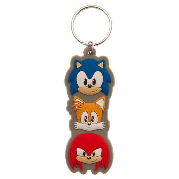 Pyramid Sonic The Hedgehog (Trio Stack) Pvc Keychain