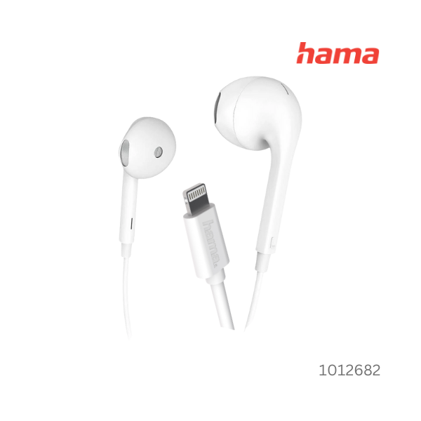 سماعات اذن Glow  مع كابل Lightning وميكروفون من Hama