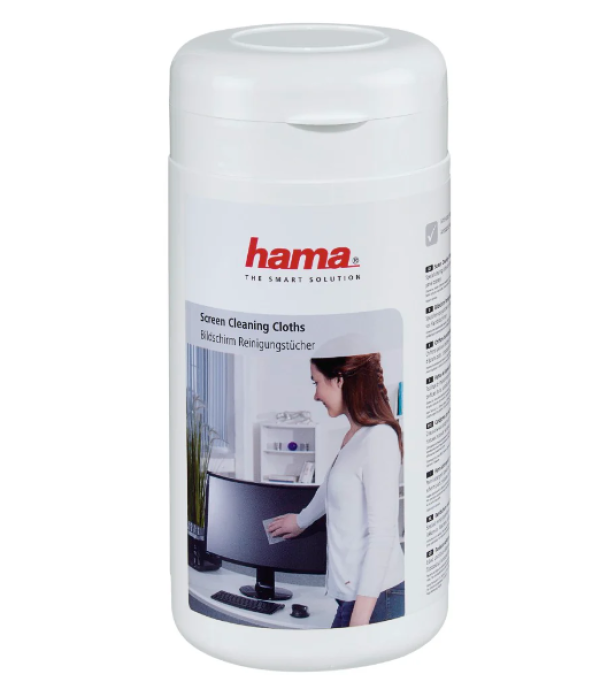 Hama Screen Cleaning Cloths 100 pcs in Dispenser Tub