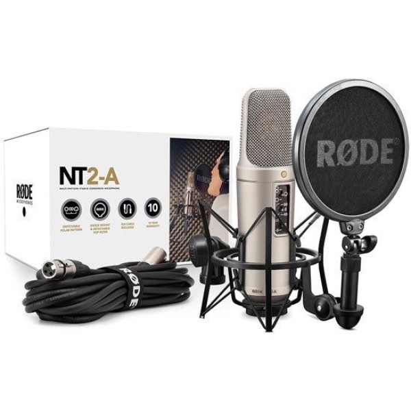 RODE NT2A MULTI PATTERN STUDIO CONDENSER MICROPHONE