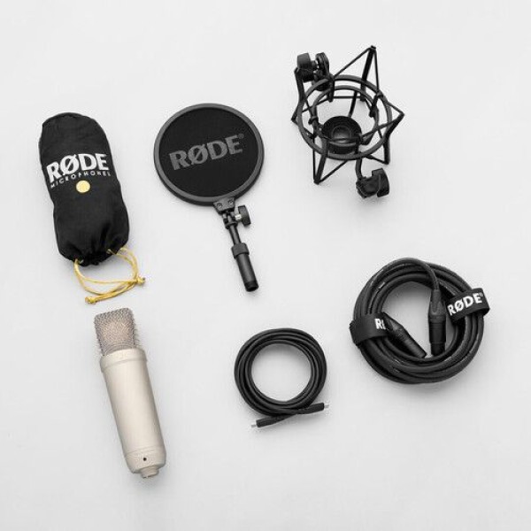 RODE NT1GEN5 GENERATION SILVER STUDIO CONDENSER MICROPHONE