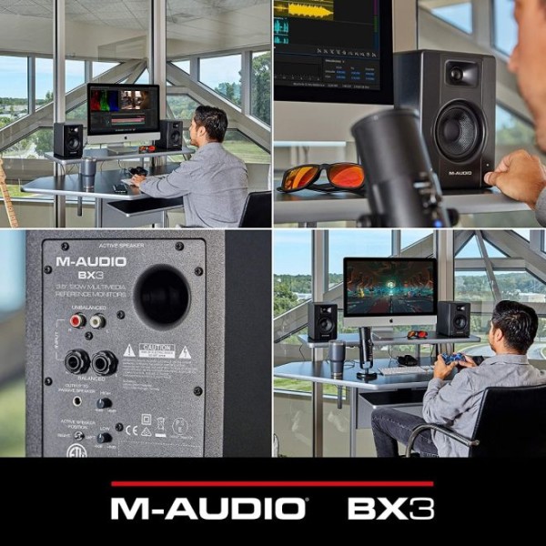 M-AUDIO BX3PAIRXEU 3.5" 120W POWERED STUDIO MONITOR (PAIR)