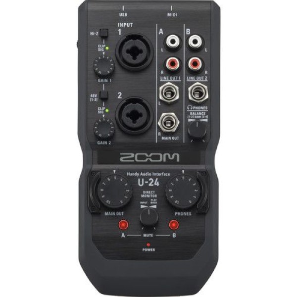 ZOOM U-24 PORTABLE AUDIO INTERFACE