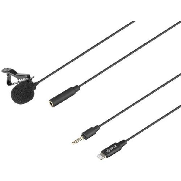 BOYA BY-M2 CLIP-ON LAVALIER MICROPHONE FOR IOS DEVICES