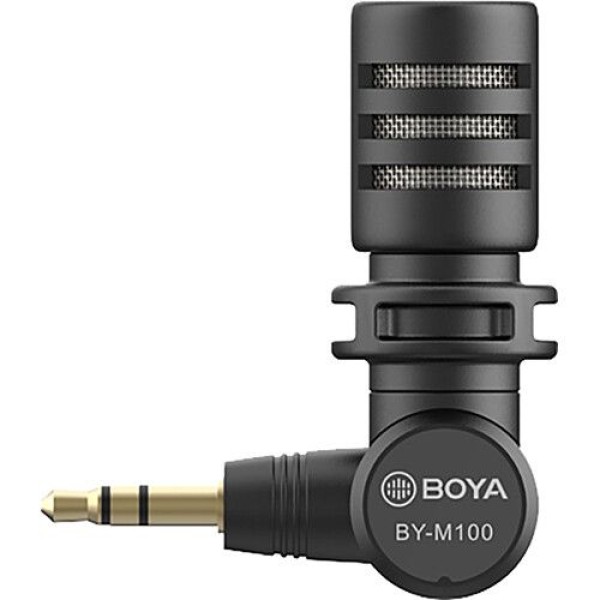 BOYA BY-M100 ULTRACOMPACT CONDENSER MICROPHONE WITH 3.5MM TRS PLUG