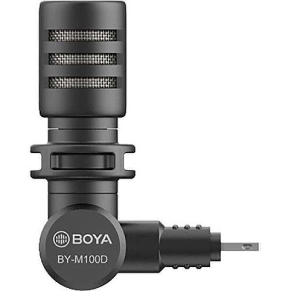 BOYA BY-M100D ULTRACOMPACT CONDENSERMICROPHONE WITH LIGHTNING CONNECTOR