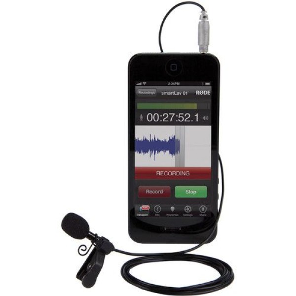 RODE SMARTLAV+ LAVALIER CONDENSER MICROPHONE FOR SMARTPHONES