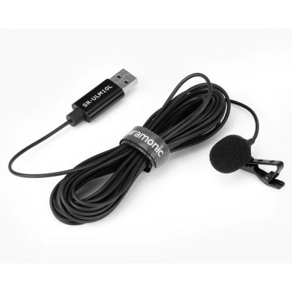 SARAMONIC SR-ULM10L OMNIDIRECTIONAL USB LAVALIER MICROPHONE (19.7' CABLE)