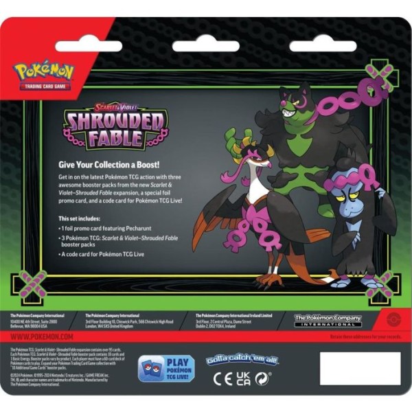 Pokemon TCG : SV 6.5 Shrouded Fable - 3 Pack Blister