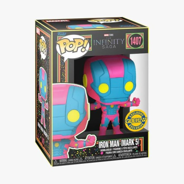 Funko Pop! Marvel: Iron Man Mark 5 Blacklight Vinyl Figures Geekay Exclusive