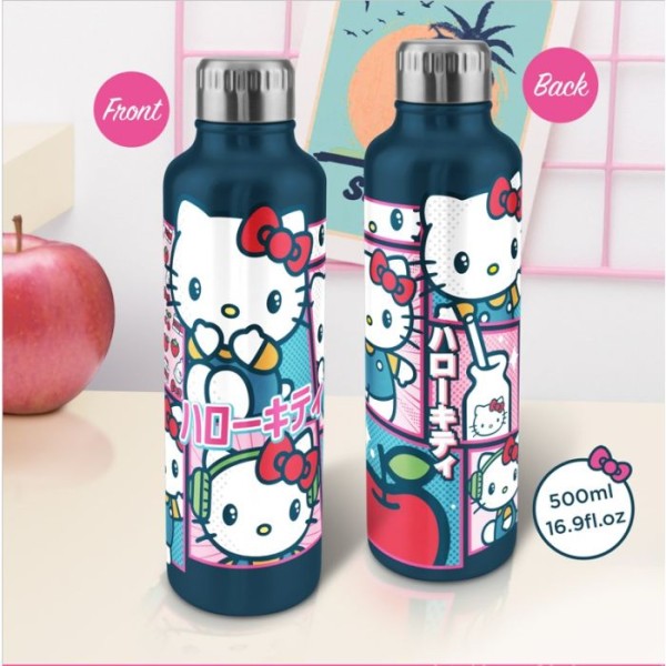 Paladone Hello Kitty Metal Water Bottle