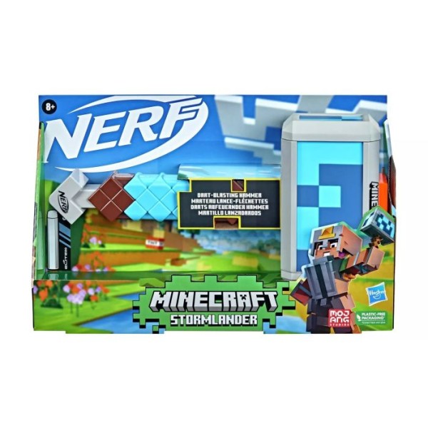 Nerf Minecraft Stormlander Dart Blasting Hammer