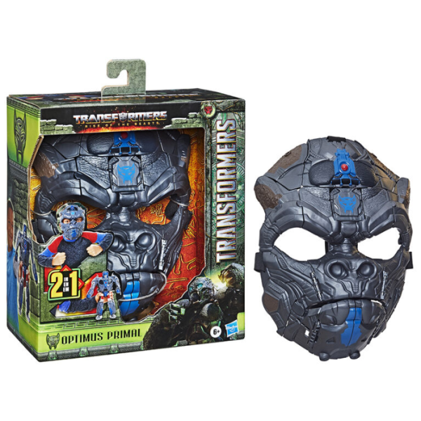 Hasbro Transformers Toys Transformers: Rise of the Beasts Movie Optimus Primal 2-in-1 Converting Mask Toy