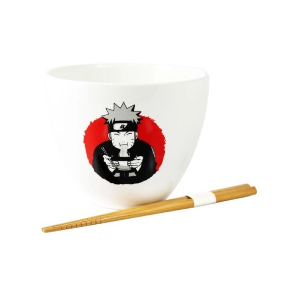 Just Funky Naruto Ramen Bowl With Chopsticks 16 Oz