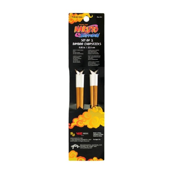 Just Funky Naruto Set of 2 Pairs Chopsticks 22.5 Cm