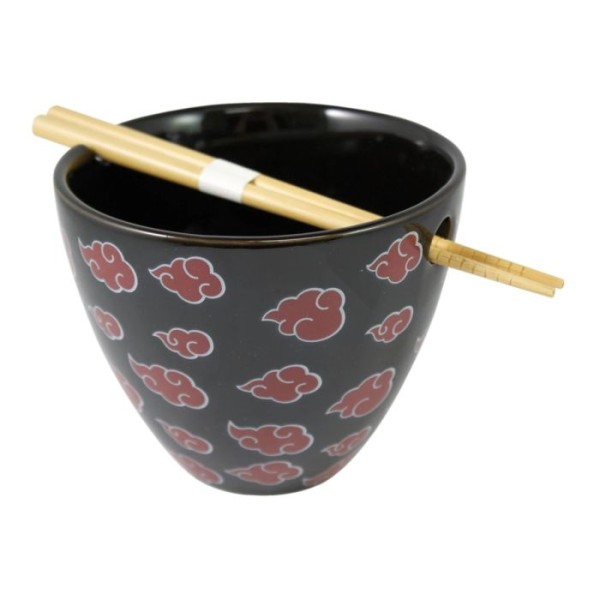 Just Funky Naruto Akatsuki Ramen Bowl With Chopsticks 14 Oz