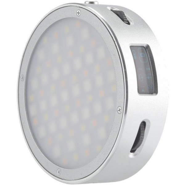 GODOX R1 ROUND MINI RGB LED MAGNETIC LIGHT (SILVER)