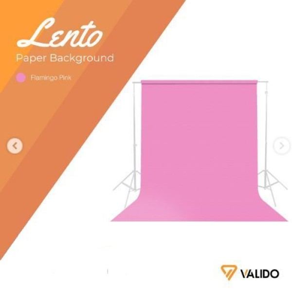 VALIDO LENTO FLAMINGO PINK PAPER BACKGROUND (2.7mX10m)