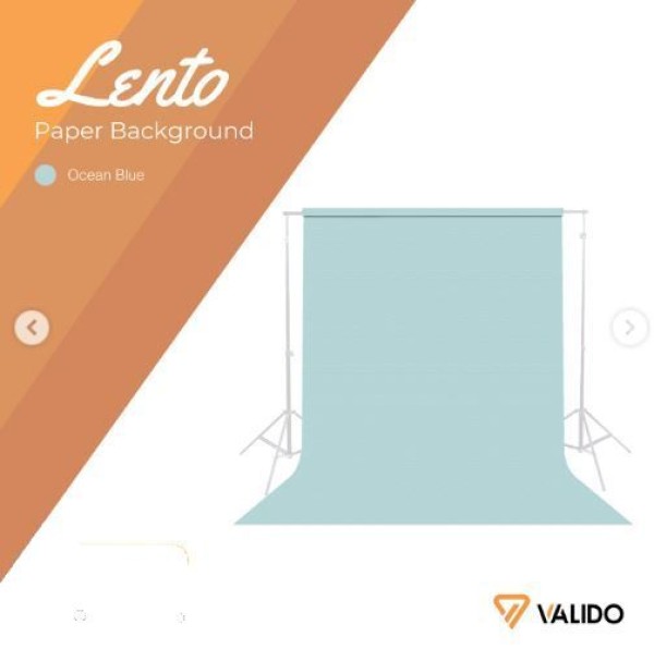 VALIDO LENTO OCEAN BLUE PAPER BACKGROUND (1.35mX10m)