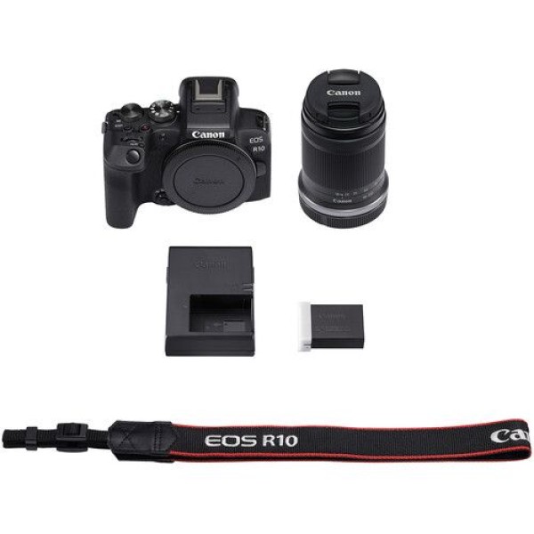 CANON EOS R10 MIRRORLESS CAMERA + RF-S 18-150MM F3.5-6.3 IS STM LENS + MOUNT ADAPTER EF-EOS R