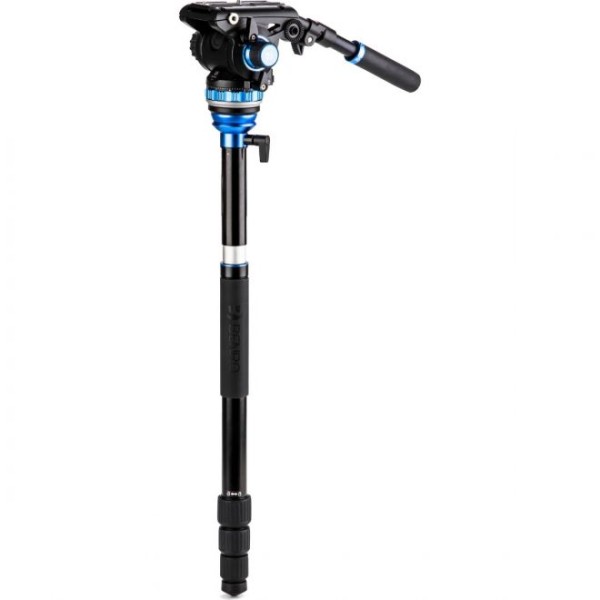 BENRO A3883TS6PRO REVERSE-FOLDING ALUMINUM TRAVEL TRIPOD WITH S6PRO FLUID VIDEO HEAD