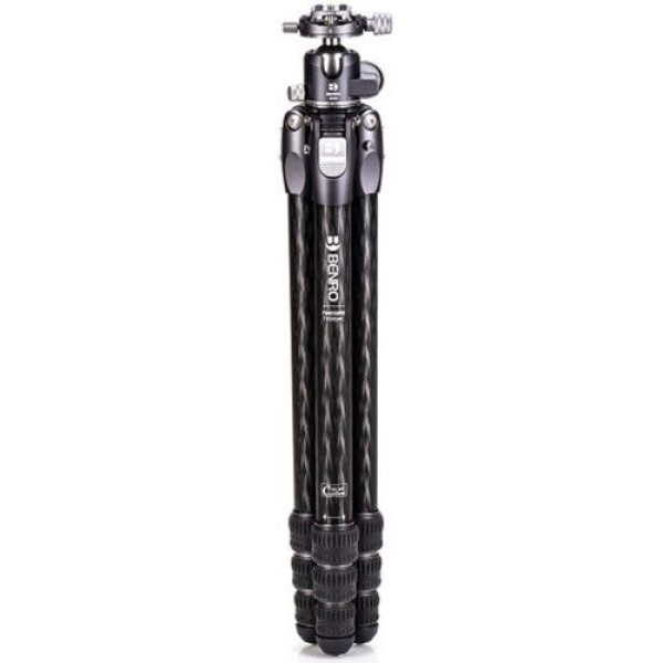 BENRO TTOR34CGX35 TORTOISE COLUMNLESS CARBON FIBER THREE SERIES TRIPOD WITH GX35 BALL HEAD (4-SECTIONS)