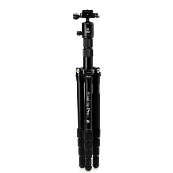 BENRO BMRTROABLK MEFOTO ROADTRIP PRO ALUMINUM SERIES 1 TRAVEL TRIPOD WITH BALL HEAD & MONOPOD (BLACK)