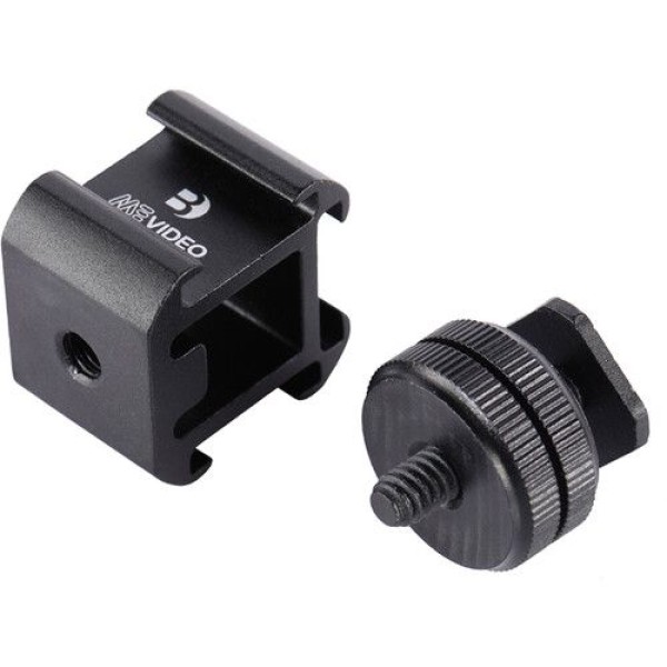 BENRO BMLIVESHOE MEVIDEO LIVESTREAM TRIPLE COLD SHOE ADAPTER