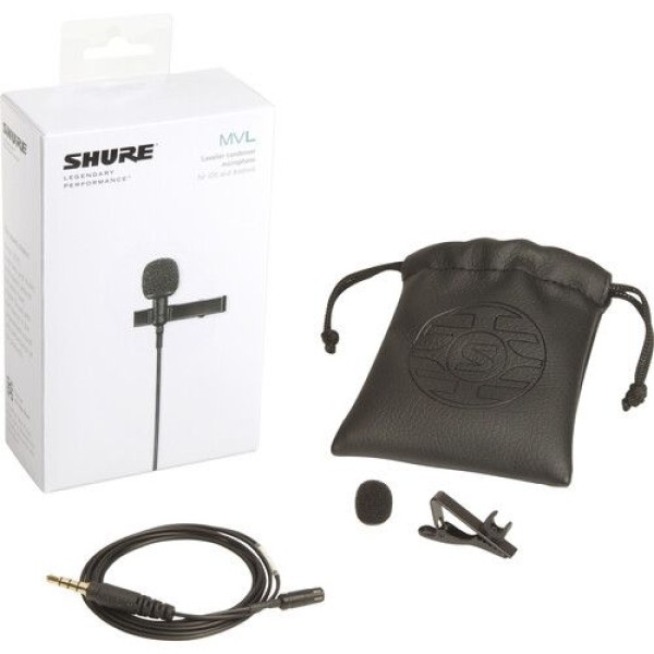 SHURE MVL-3.5MM OMNIDIRECTIONAL LAVALIER MICROPHONE FOR SMARTPHONES