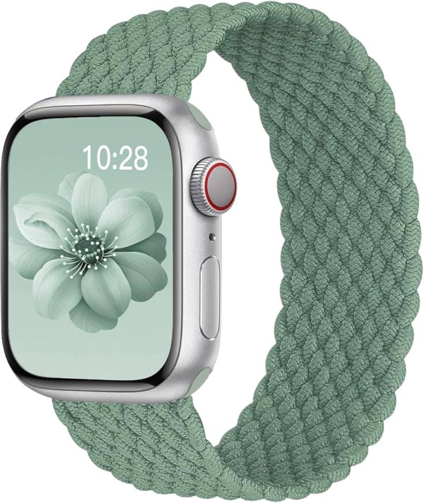 Braided Solo Apple Watch Band  (For Apple Watch 42/44/45mm) Band Size S (135mm)  Green