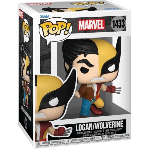 Funko Pop! Marvel: Split Wolverine/Logan​ Vinyl Figures