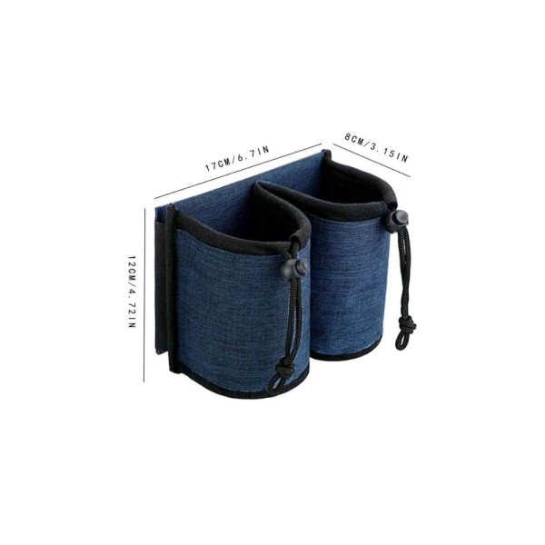 Riemot Luggage Travel Cup Holder Free Hand Drink Caddy – Blue