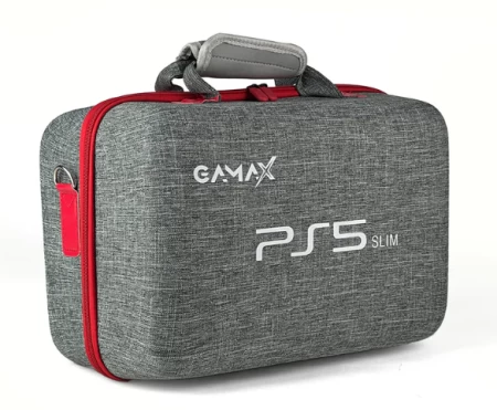 حقيبة تخزين Gamax EDITION 1 لـ PlayStation 5 Slim, رمادي