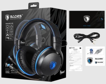 سماعة الرأس SADES FPOWER بصوت ستيريو للألعاب SA-717
