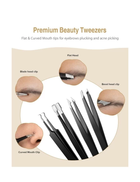 Atmoko 12 PCS ESD Tweezer Set