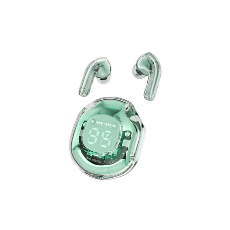 سماعات اذن بلوتوث T8 Crystal (2) ملونة, لون mint green