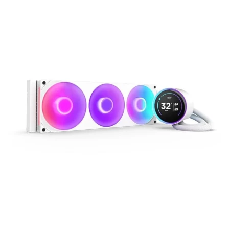 مبرد NZXT Kraken Elite 360 ​​مم ابيض RGB 2024 مع وحدة تحكم